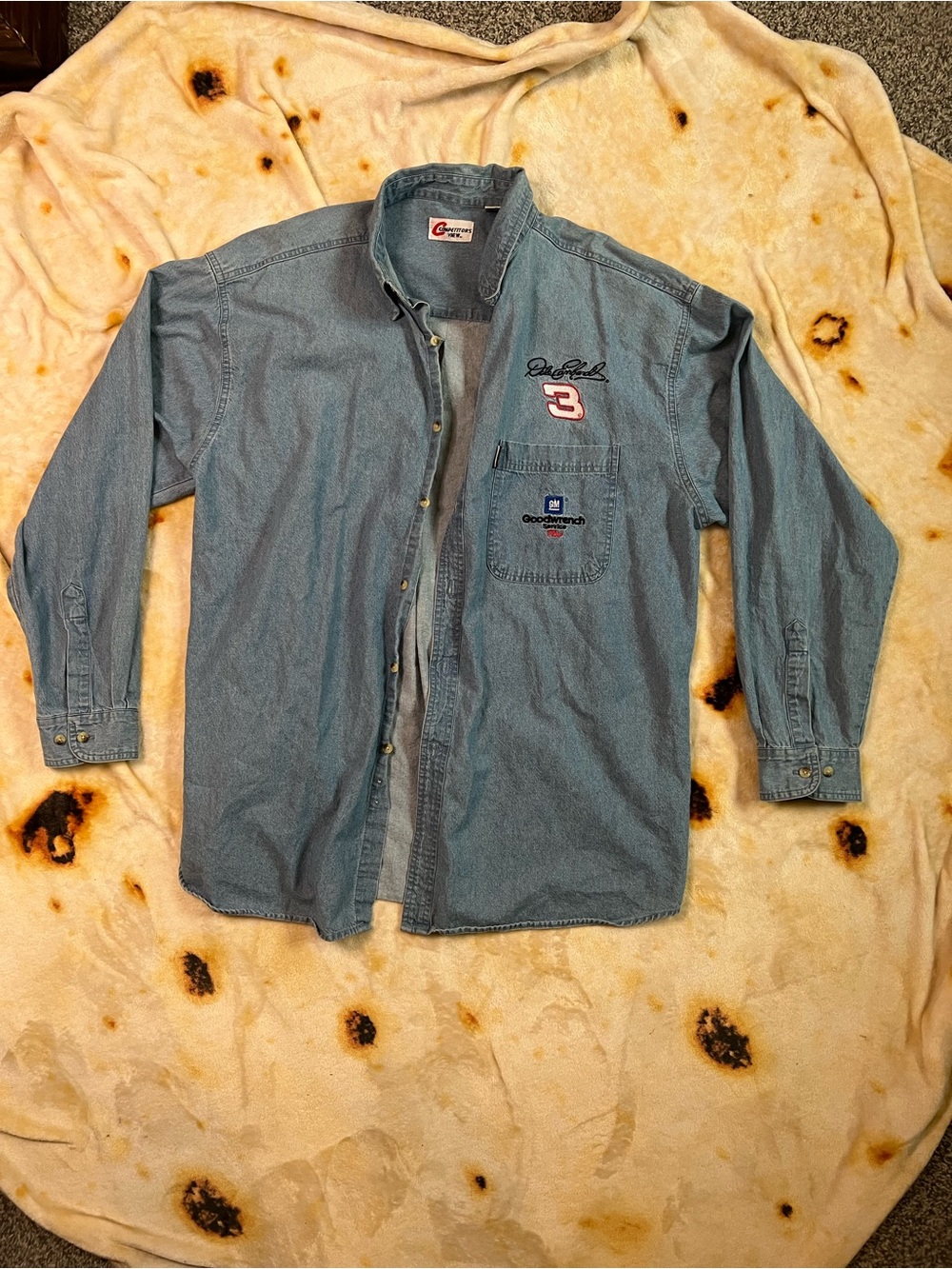 Light Blue Denim Shirt Dale Lenhart 2xl